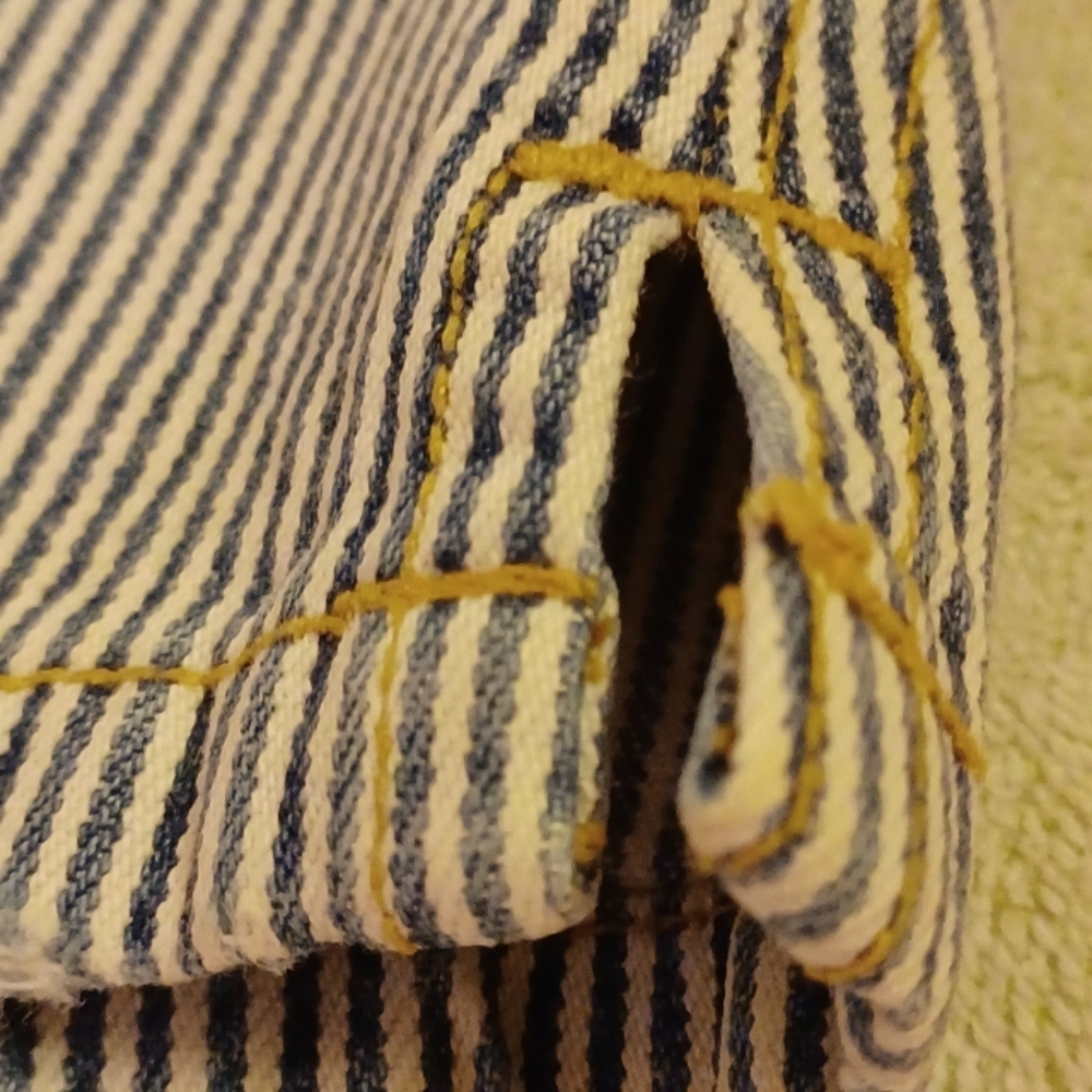 Abercrombie & Fitch Blue Striped Women's Cotton Skirt-Size 4 - Picture 5 of 11